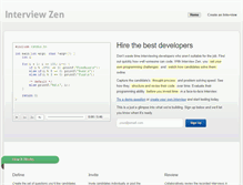 Tablet Screenshot of interviewzen.com